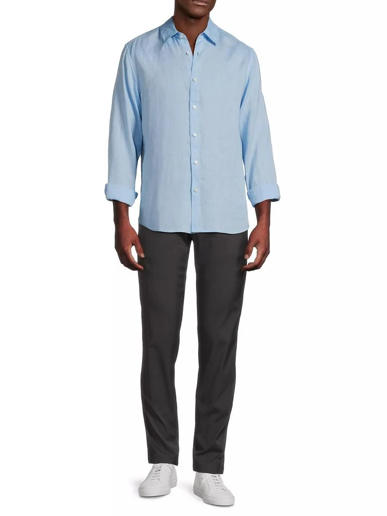 Theory Irving Long-Sleeve Linen Shirt 2