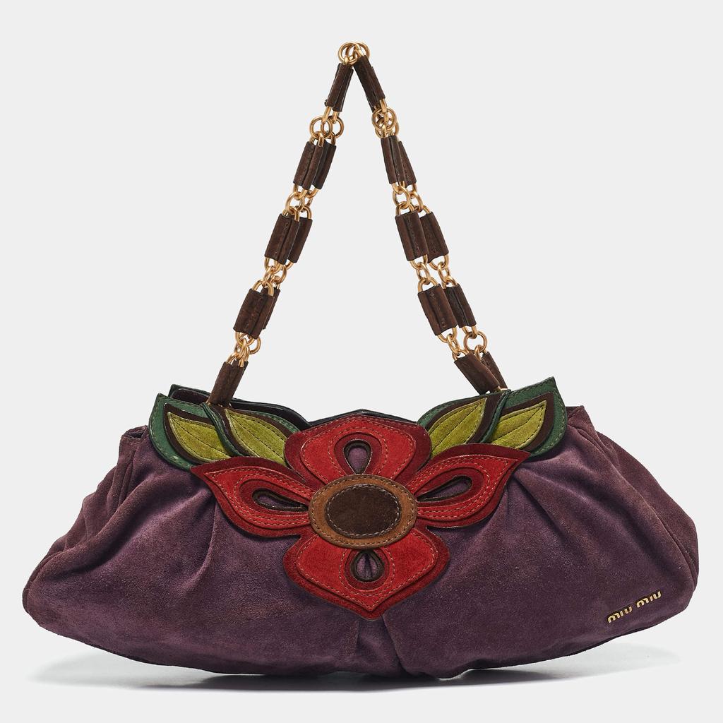 Miu Miu BROWN RAFFIA SHOULDER BAG - Bags - BeyondStyle