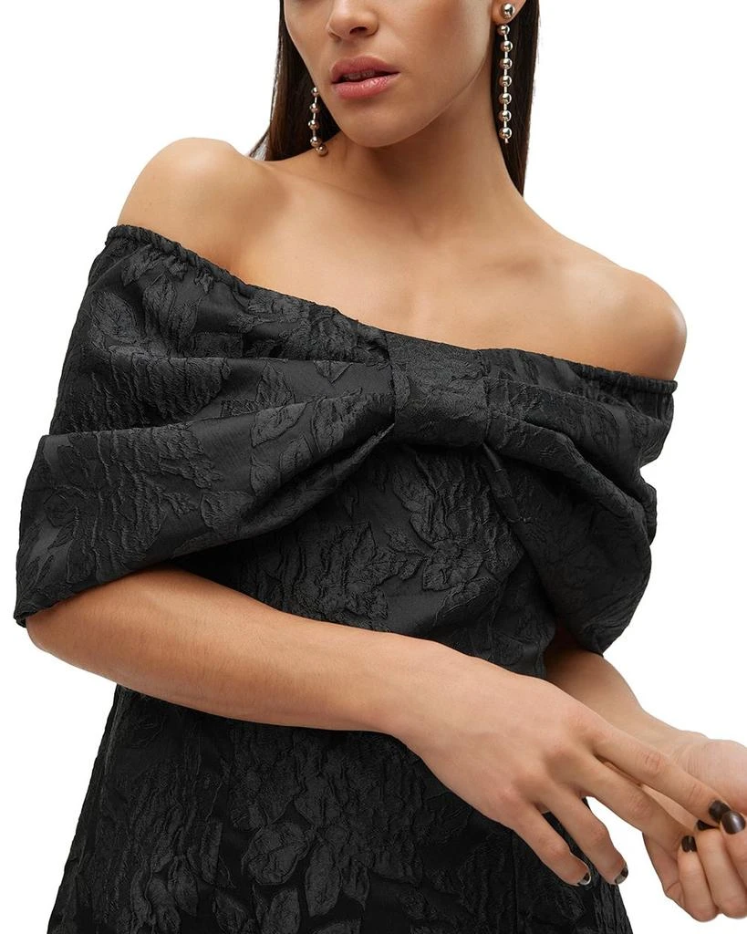 VERO MODA Bow Front Textured Mini Dress 5