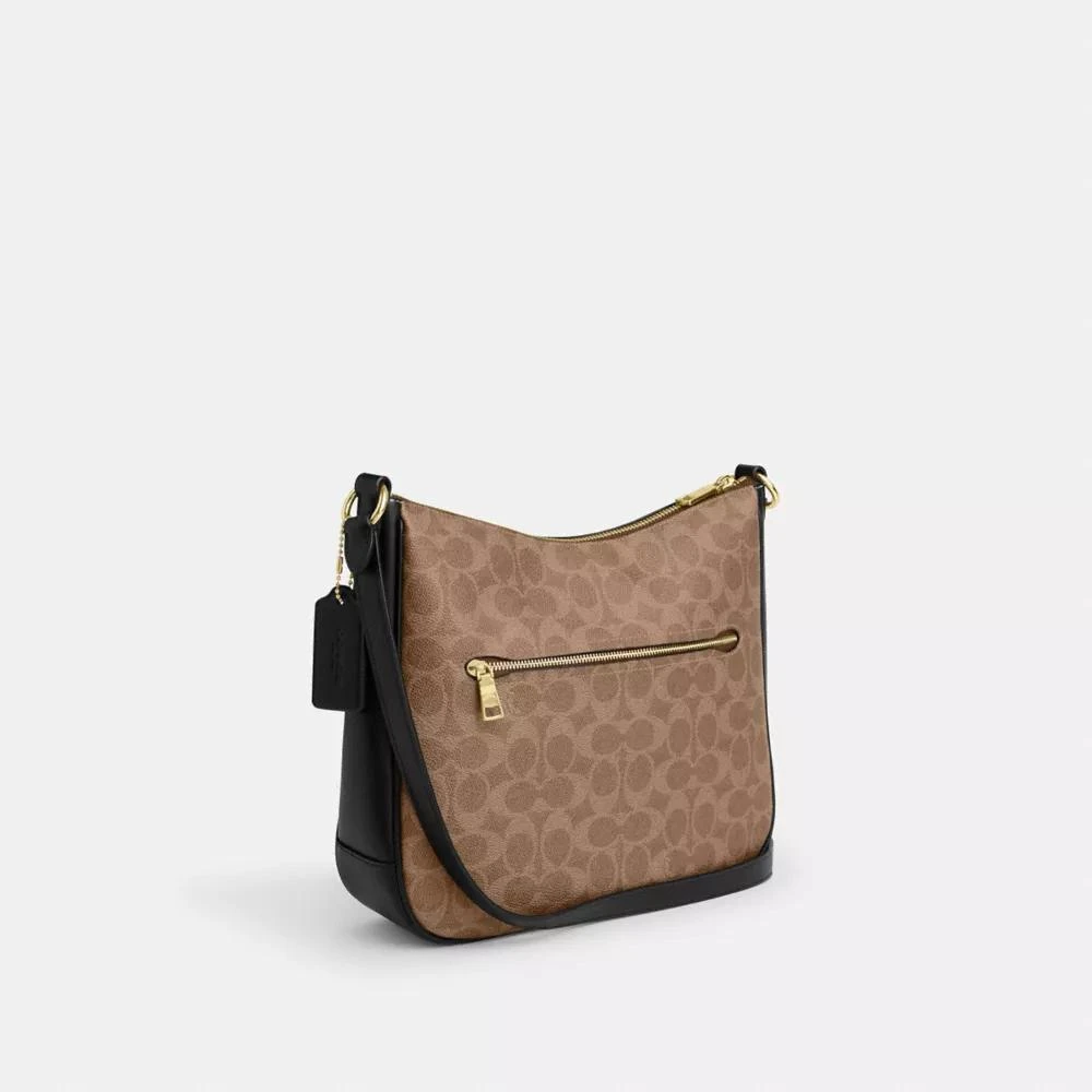 Coach Ellie File Bag In Signature Canvas 3