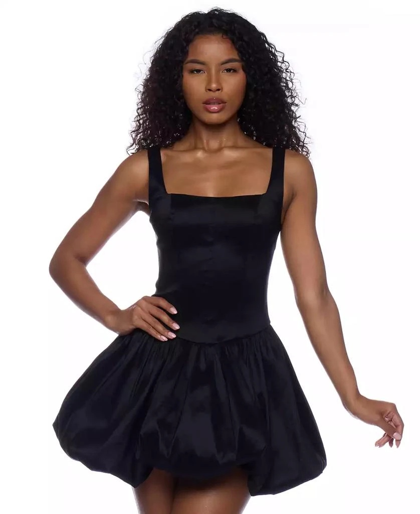 Shop Juniors' Square-Neck Bubble-Hem Sleeveless Fit & Flare Dress on Sale  at BeyondStyle  Get 40% Off Juniors' Square-Neck Bubble-Hem Sleeveless Fit  & Flare Dress with Limited-Time Flash Deals, Exclusive Discounts, and