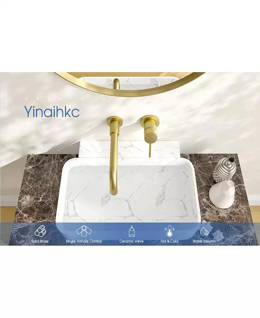 Slickblue Wall Mount Faucet for Bathroom Sink or Bathtub Sleek and Space-Saving Design 10