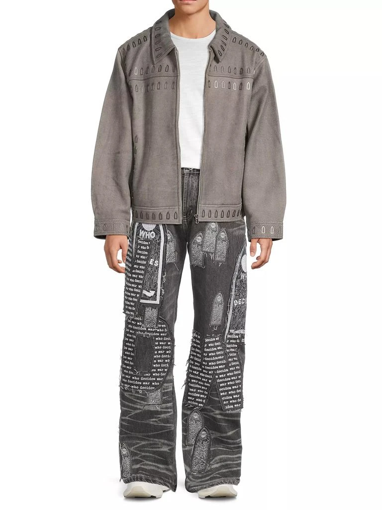 Who Decides War Hardware Leather Jacket 2