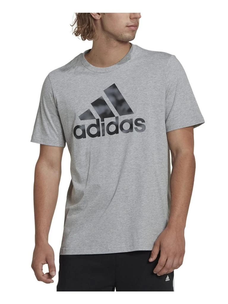 adidas Mens Logo Crewneck Graphic T-Shirt 1