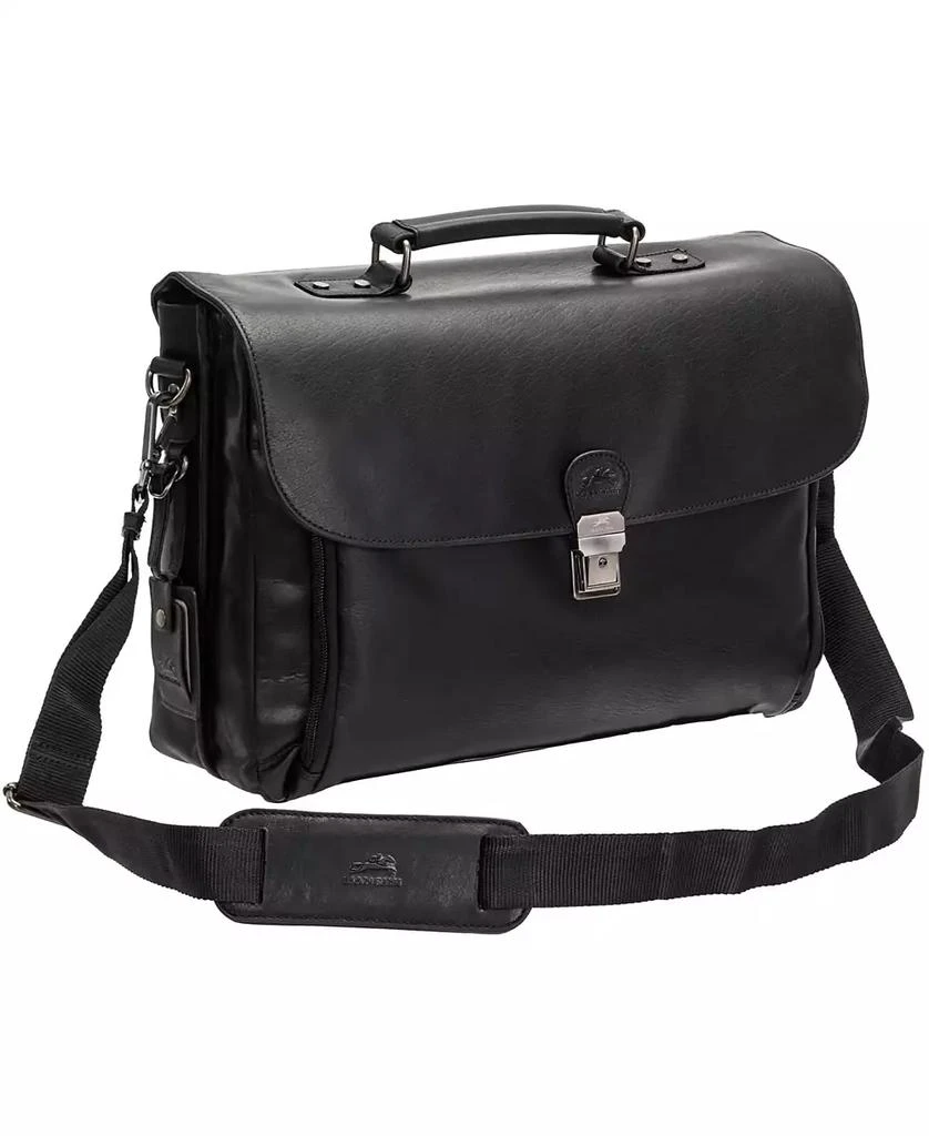 Mancini Leather Goods Men's Buffalo Double Compartment Briefcase for 15.6" Laptop , Tablet 3