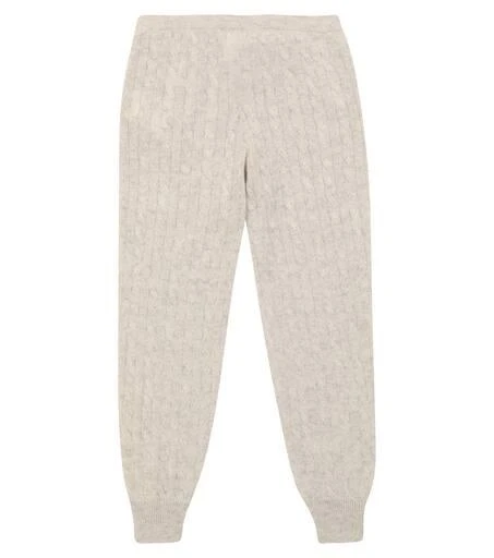 Brunello Cucinelli Metallic cable-knit sweatpants 4