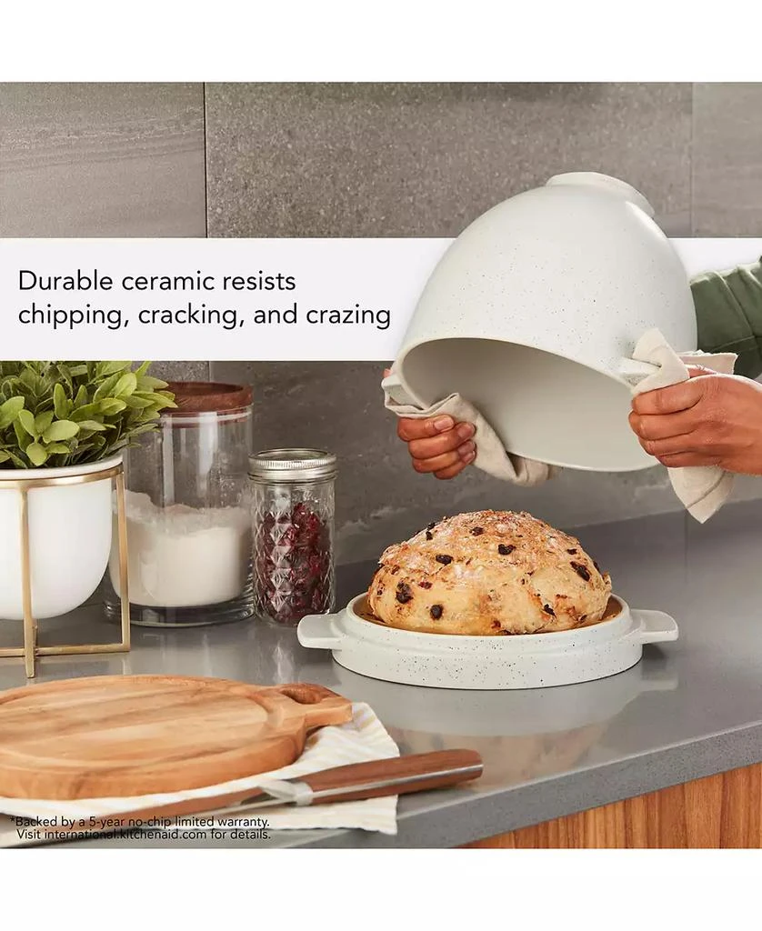 KitchenAid Ceramic Bread Bowl with Baking Lid  KSM2CB5BGS 4