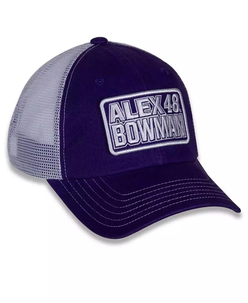 Hendrick Motorsports Team Collection Women's Purple, White Alex Bowman Name and Number Patch Adjustable Hat 3