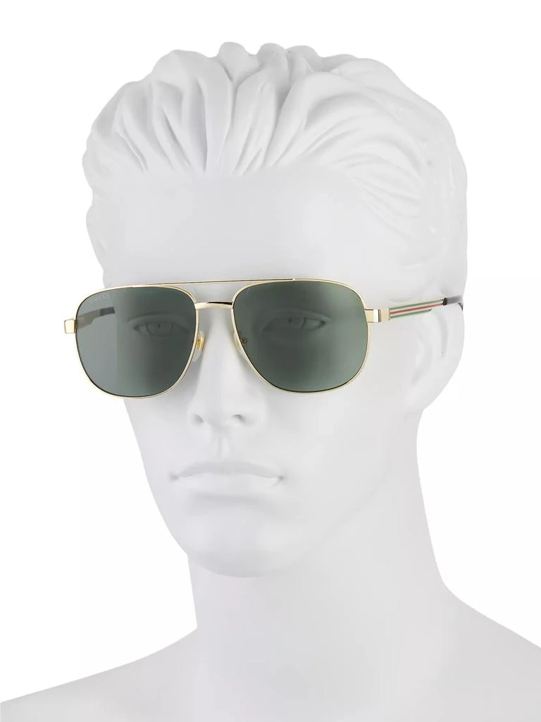 Gucci Politician 60MM Navigator Sunglasses 4
