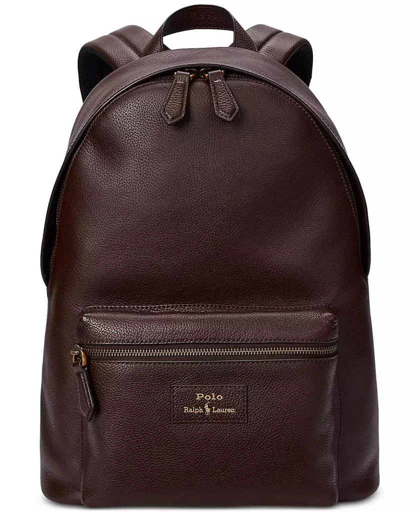 Ralph Lauren Men
s Pebbled Leather Backpack