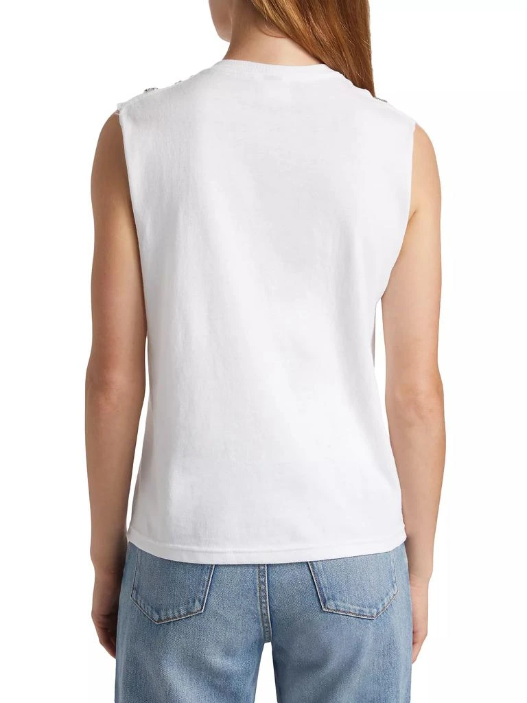 Alice + Olivia Micah Embellished Muscle Tank 5