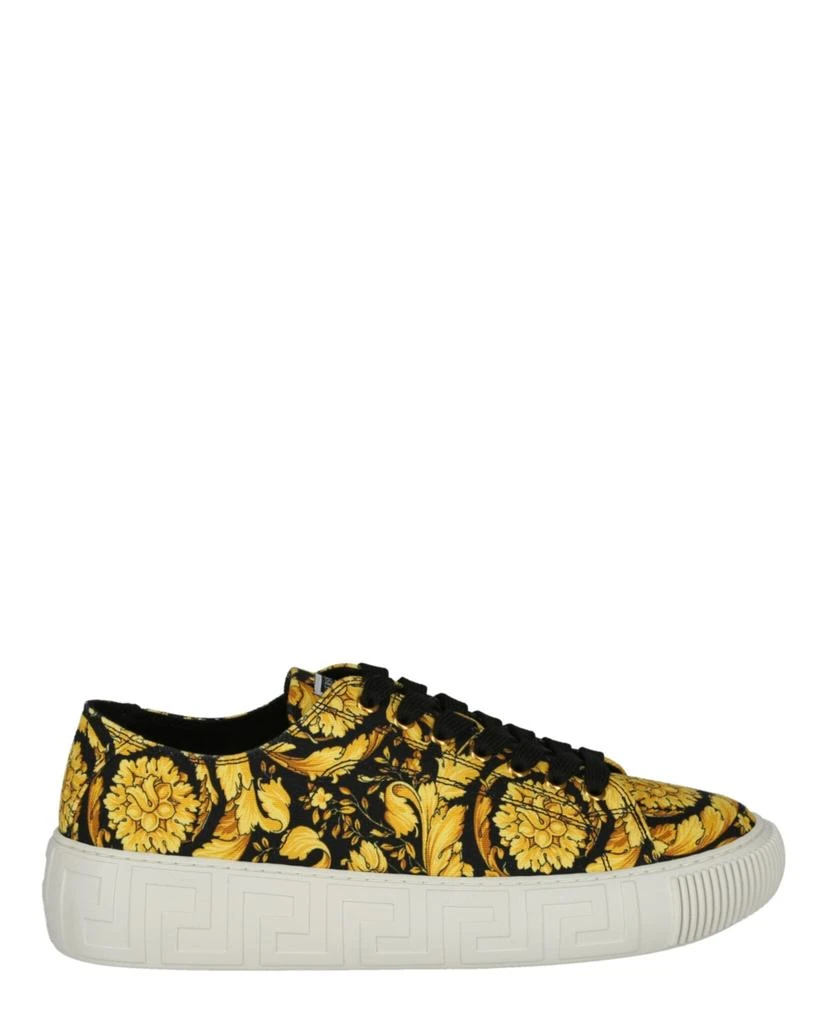 Versace La Greca Barocco Canvas Sneakers 1