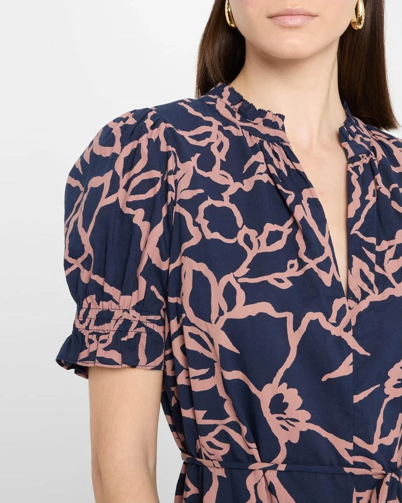 Apiece Apart Las Almas Tiered Floral-Print Mini Dress 5