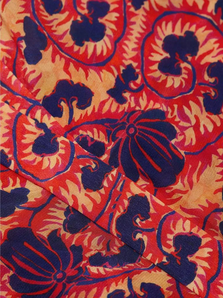 Saloni Vicki Floral Crêpe de Chine Midi Shirtdress 7
