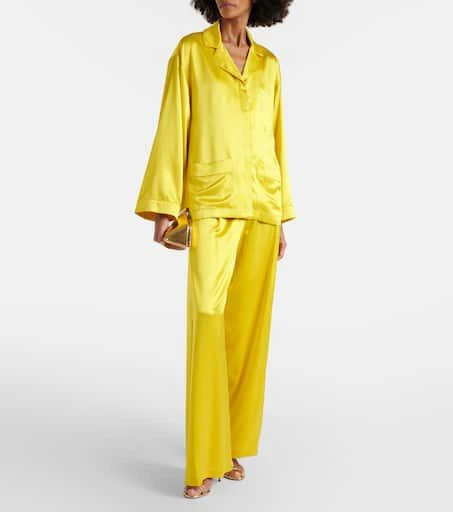 Max Mara Elegante Vasaio silk pajama shirt 2