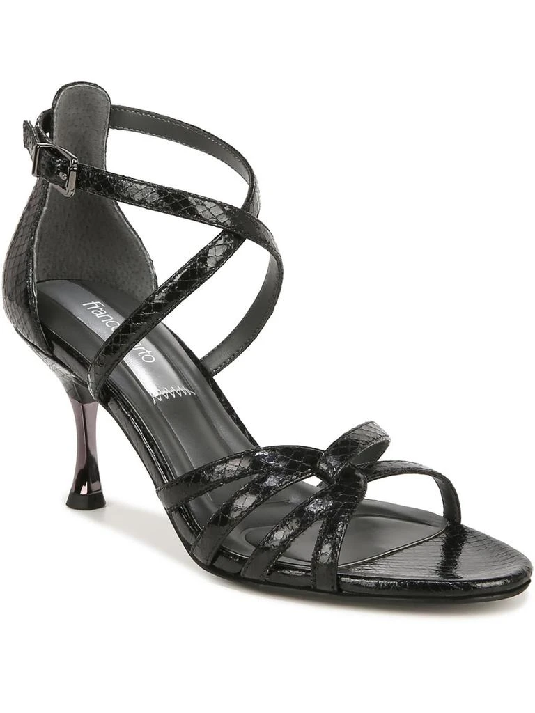 Franco Sarto Rika Womens Faux Leather Ankle Strap Heels 1