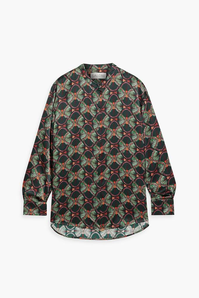 Saloni Bobbi printed silk-satin blouse 1