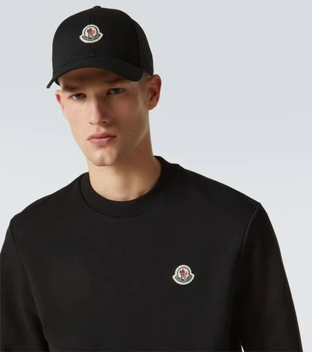Moncler Logo cotton gabardine baseball cap 3