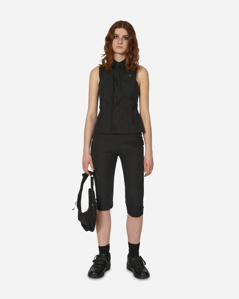 Hyein Seo Collared Sleeveless Shirt Black 4