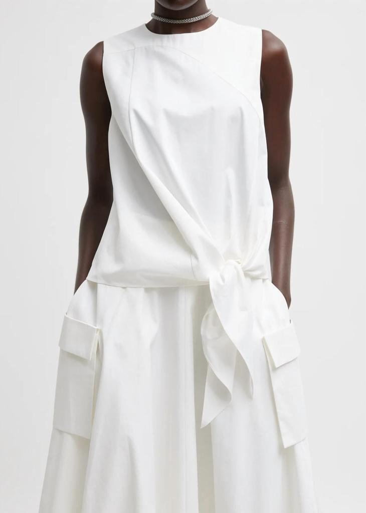 Tibi Tibi - Bio Twill Easy Tie Top