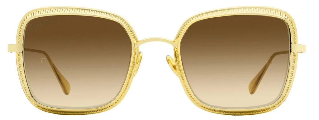 Omega Omega Women's Square Sunglasses OM0017H 30G Endura Gold  54mm 2