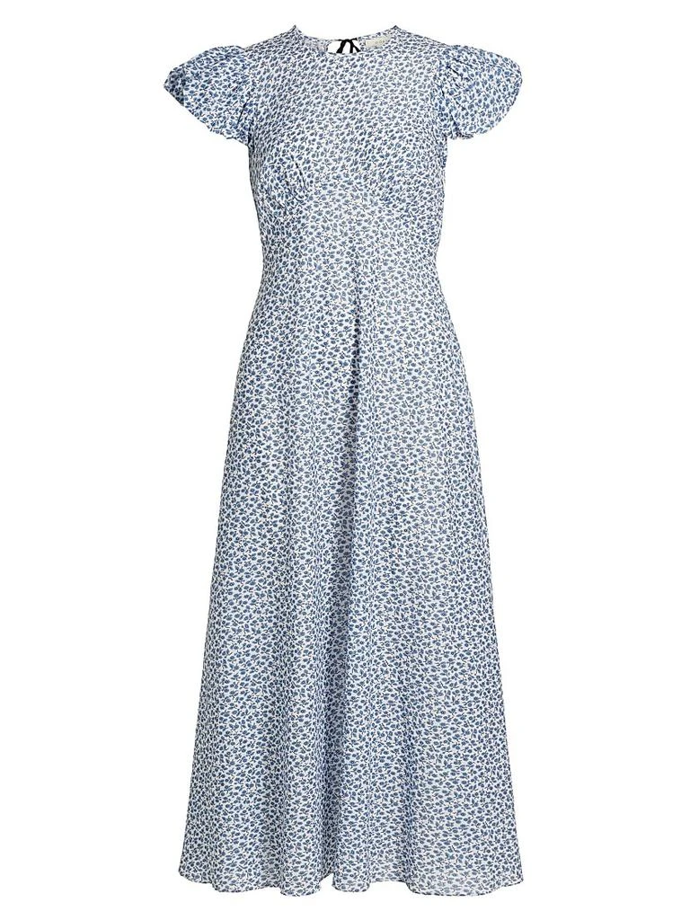 DÔEN Romina Floral Cotton Midi-Dress 1
