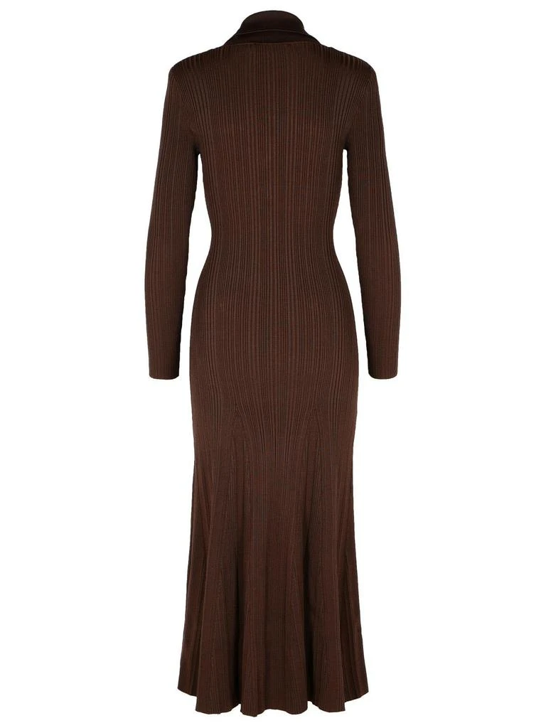 Self Portrait Self-Portrait Ribbed-Knit Midi Dress 2