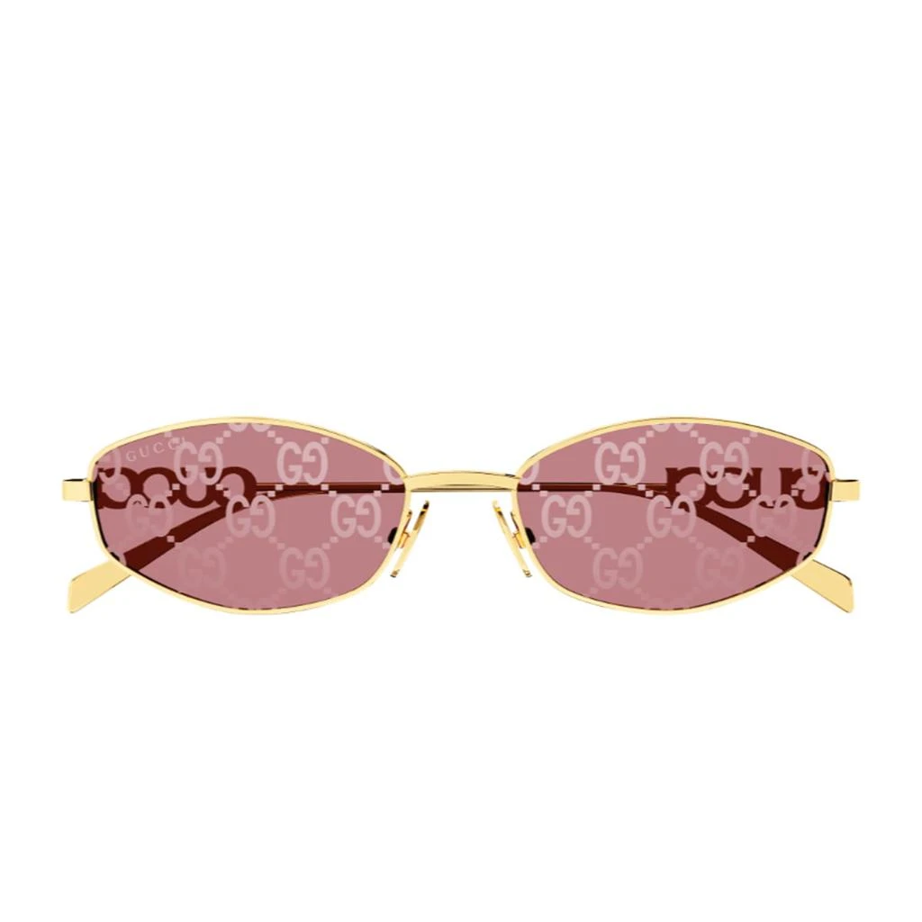 Gucci Gg1802s Linea Name Of Brand 002 Gold Red Sunglasses  display picture 1
