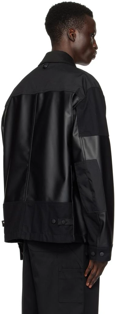 Junya Watanabe Black Carhartt Work In Progress Edition Faux-Leather Jacket 3