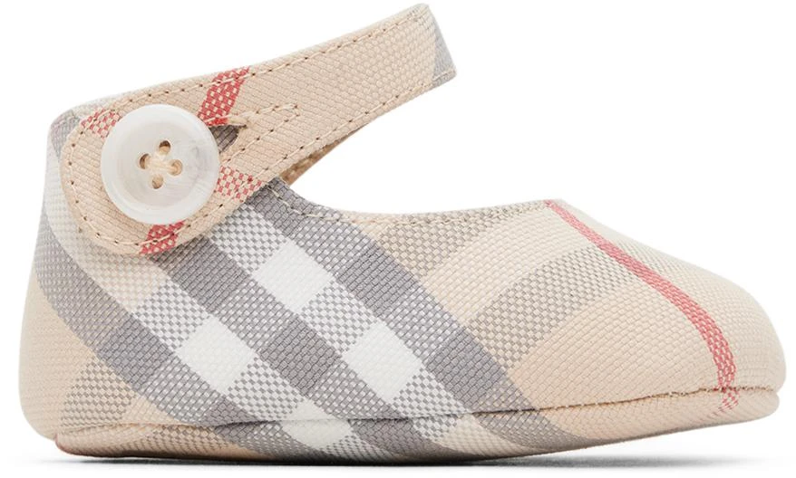 Burberry Baby Beige Check Mary Jane Pre-Walkers 1