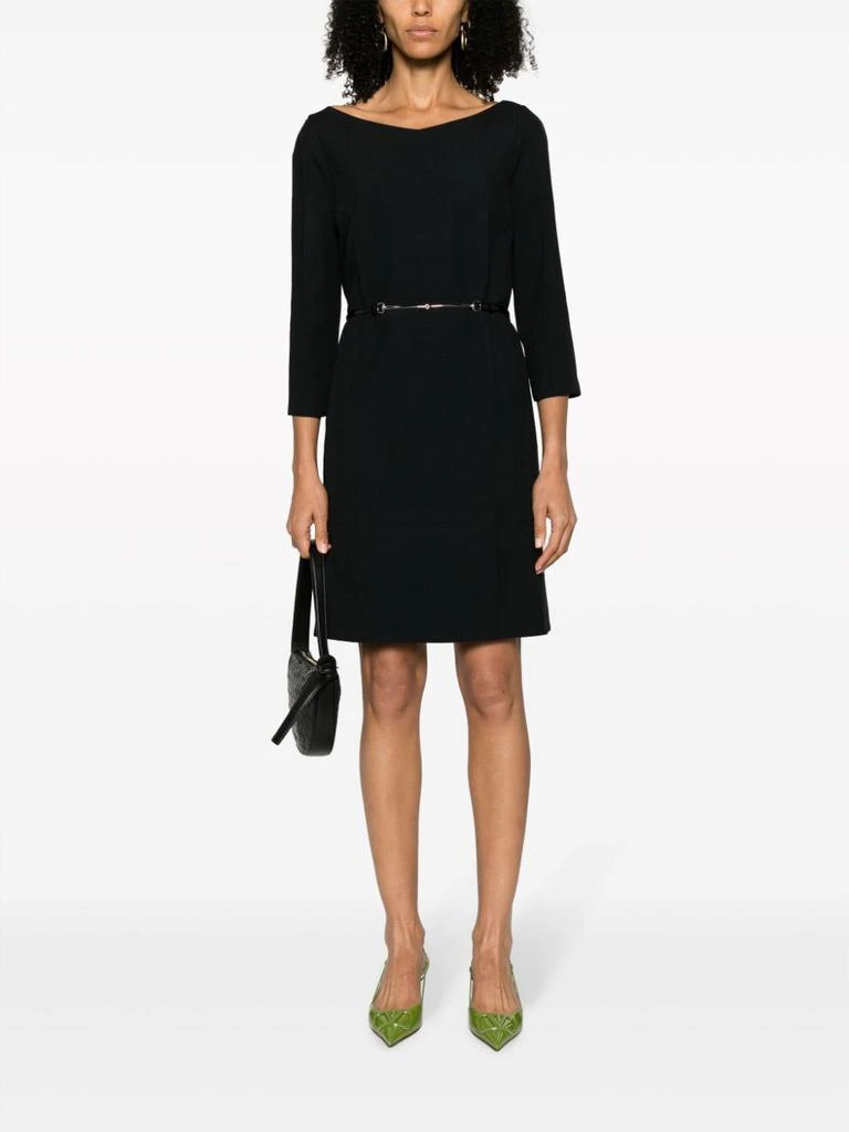 Gucci GUCCI - Horsebit Belted Dress 2