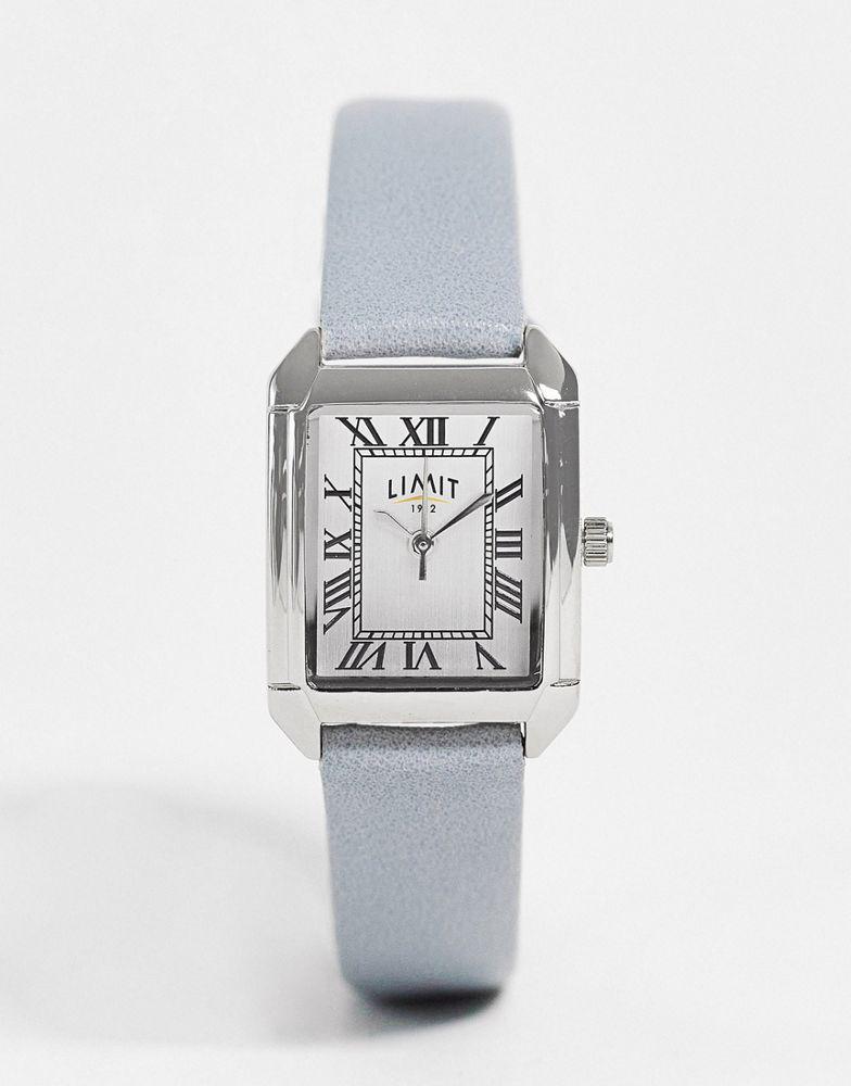Limit Limit womens faux leather watch with white dial in light grey
