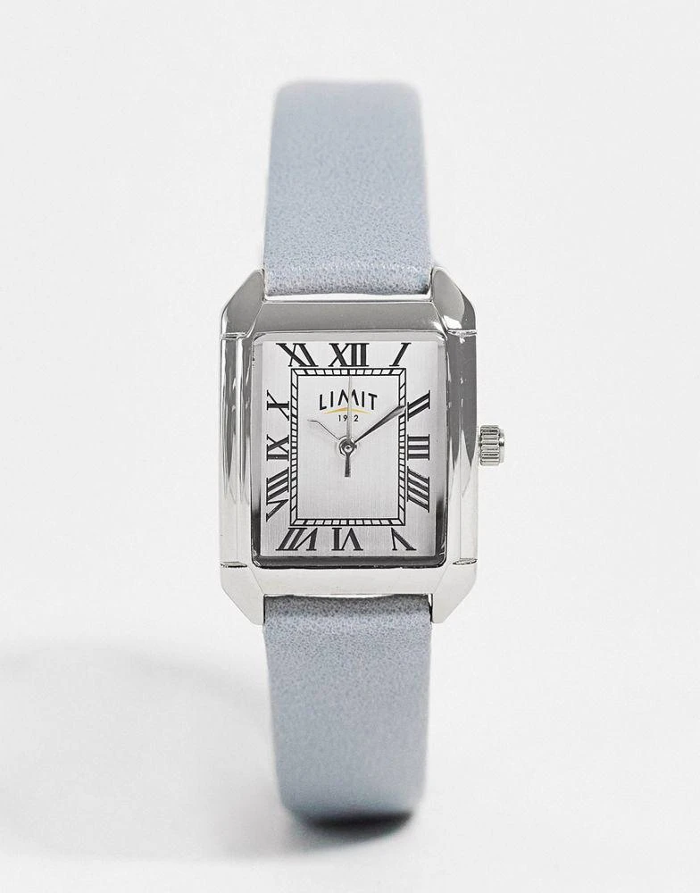 Limit Limit womens faux leather watch with white dial in light grey 1