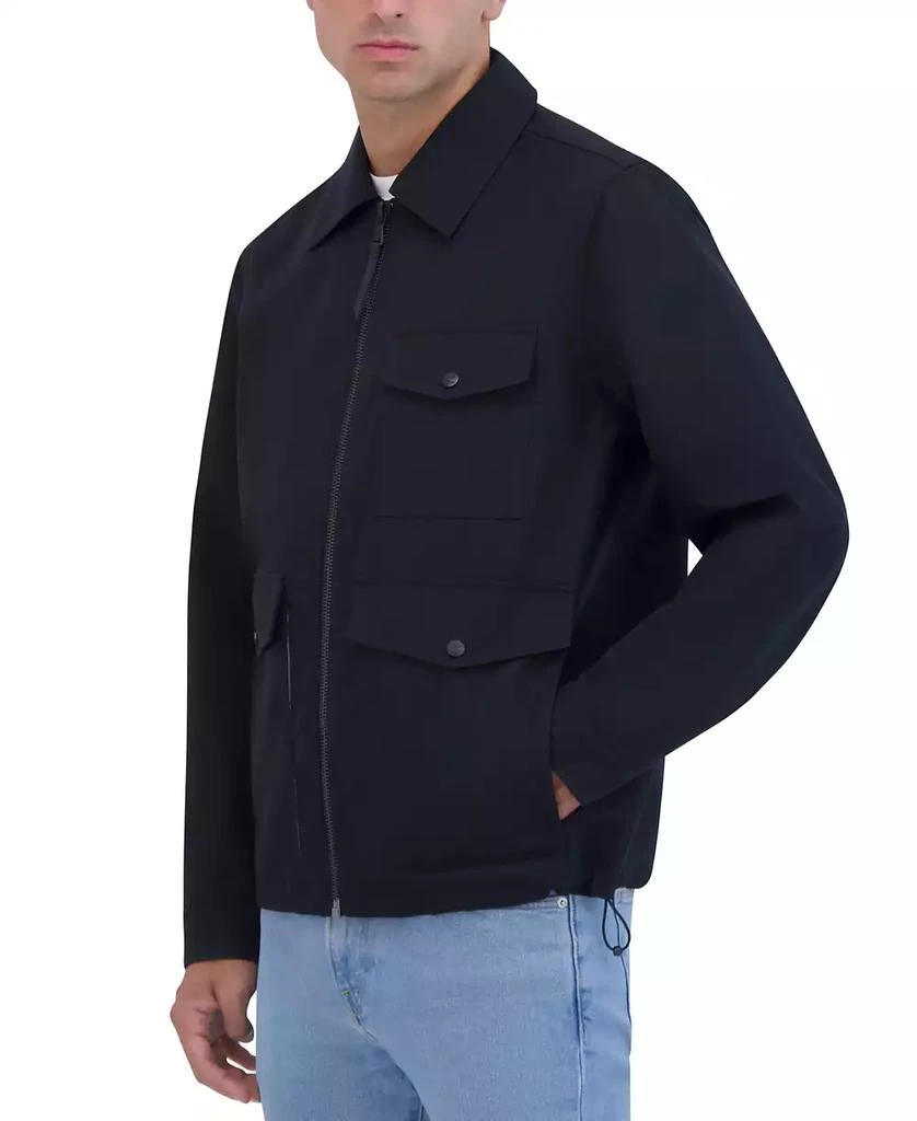 Robert Graham Men's Lightweight Textured Poly Utility Jacket 3