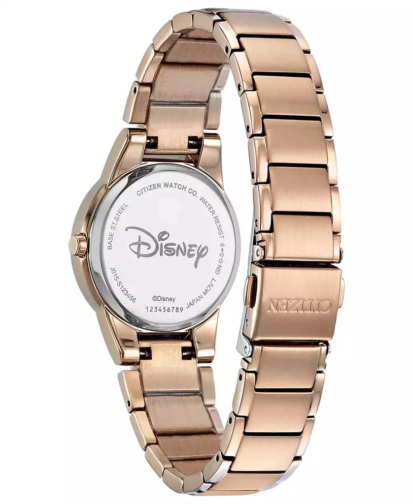 Citizen Mickey Mouse Diamond-Accent Rose Gold-Tone Bracelet Watch 29.5mm 4