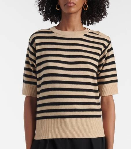 Jardin des Orangers Striped wool and cashmere sweater 4