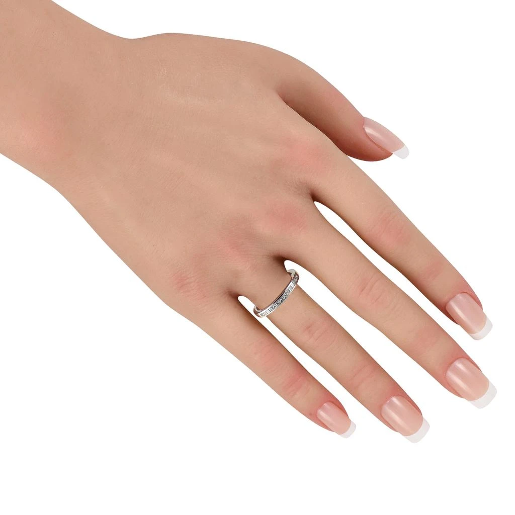 LB Exclusive Platinum 0.50ct Diamond Half-Eternity Band Ring MF09-012026 3