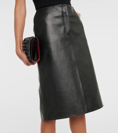 Magda Butrym Leather midi skirt 4