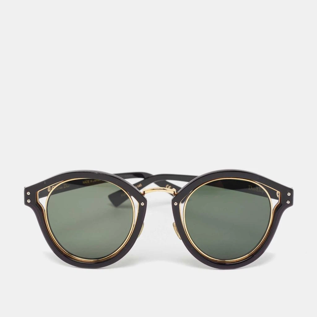 Dior Dior Black/Gold Elliptic Oval Sunglasses 1