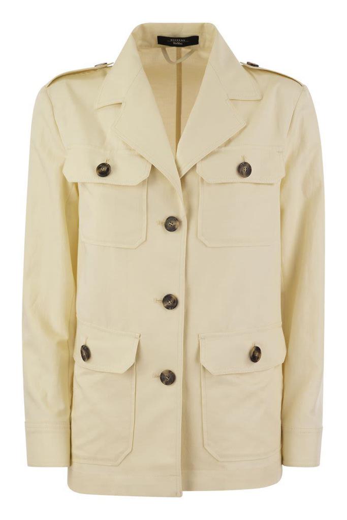 Weekend Max Mara Weekend Max Mara Bacca - Cotton And Linen Safari Jacket