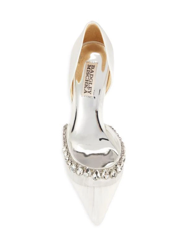 Badgley Mischka Everley 89MM Embellished D'Orsay Pumps 5