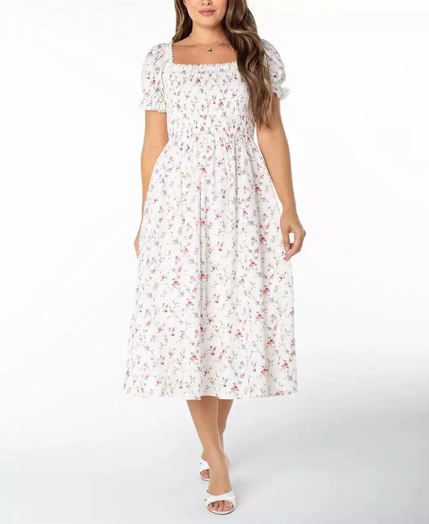 strapless open back dress Ralph Lauren hot pink broderie anglaise baby dress – Mini garms gang main image 1