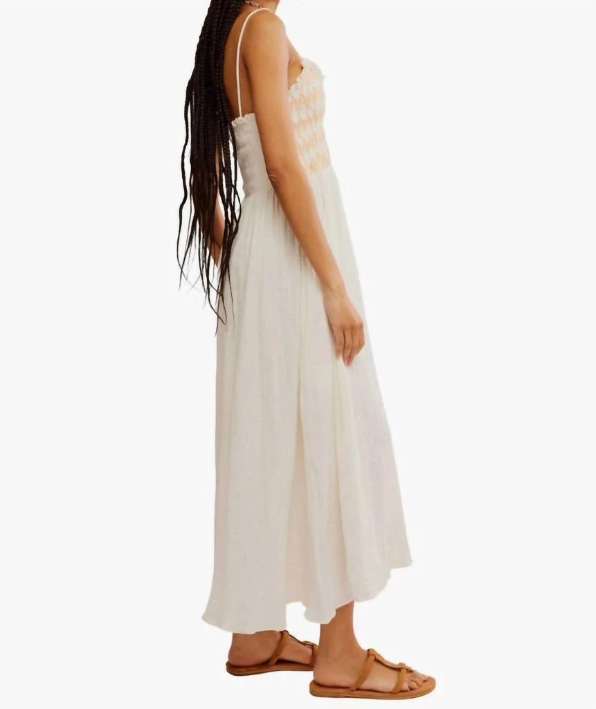 Free People Solid Sweet Nothings Midi Dress In Marshmellow 3