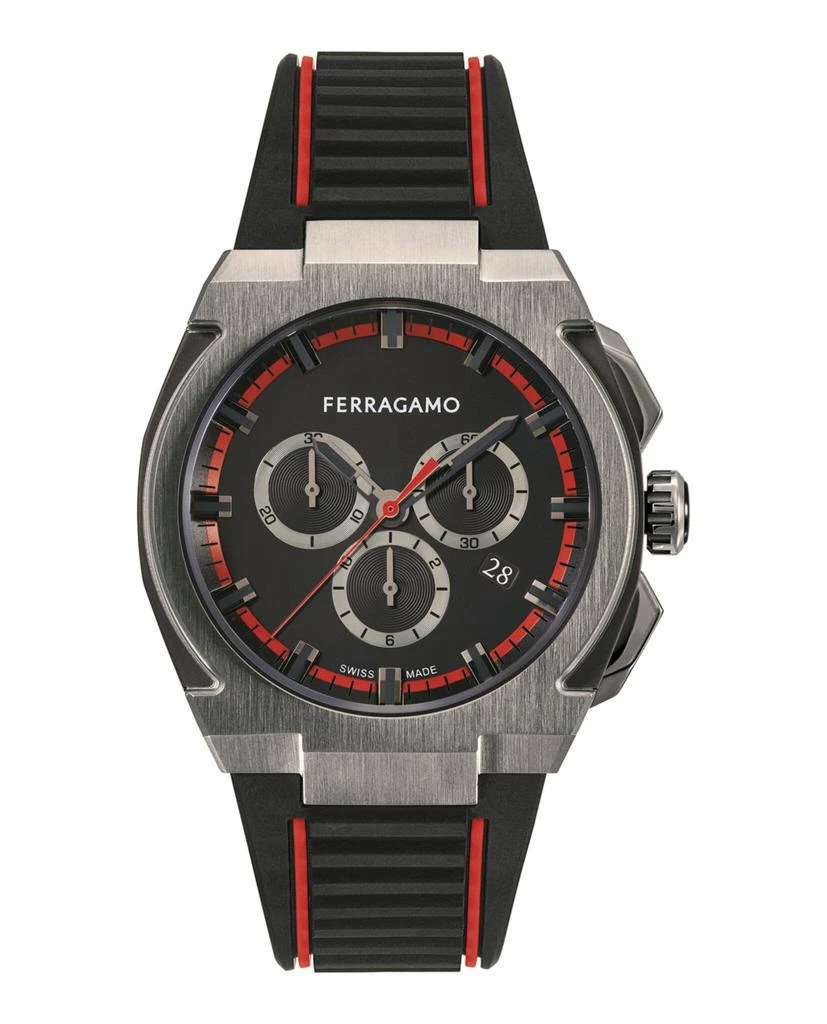 Salvatore Ferragamo Ferragamo Supreme Chrono Silicone Watch from Maison Beyond