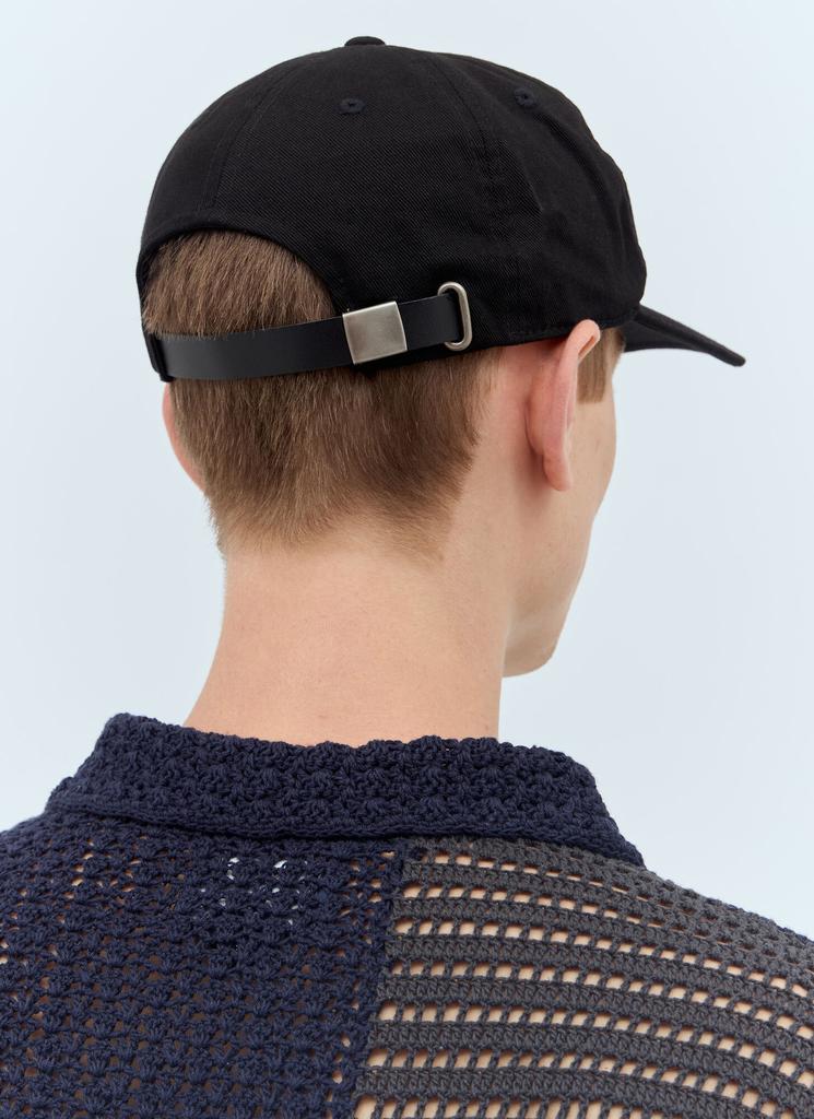 beyondclosetのHandmade logo detail washed cotton cap beyondclosetのHandmade logo detail washed cotton cap