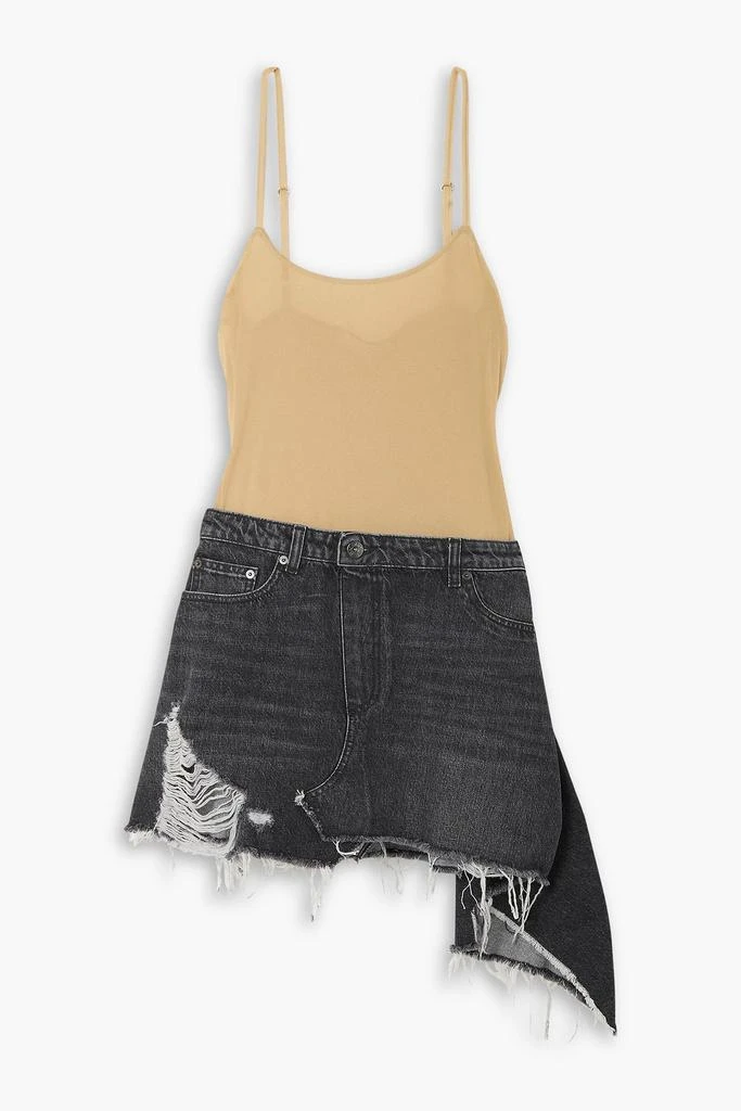 Shop Deconstructed asymmetric cotton-jersey and denim mini dress on Sale at  BeyondStyle  Get 85% Off Deconstructed asymmetric cotton-jersey and denim  mini dress with Limited-Time Flash Deals, Exclusive Discounts, and Special  Offers.