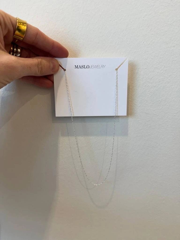 Maslo Jewelry Maslo Jewelry - Women
s Twist Chain Necklace 3