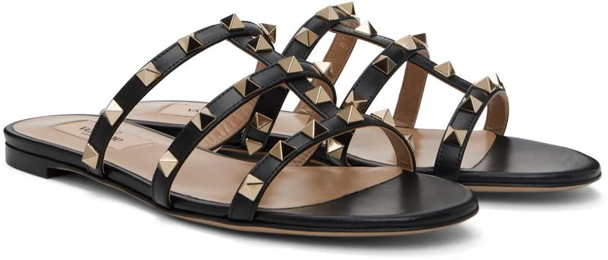 Valentino Black Rockstud Sandals 4