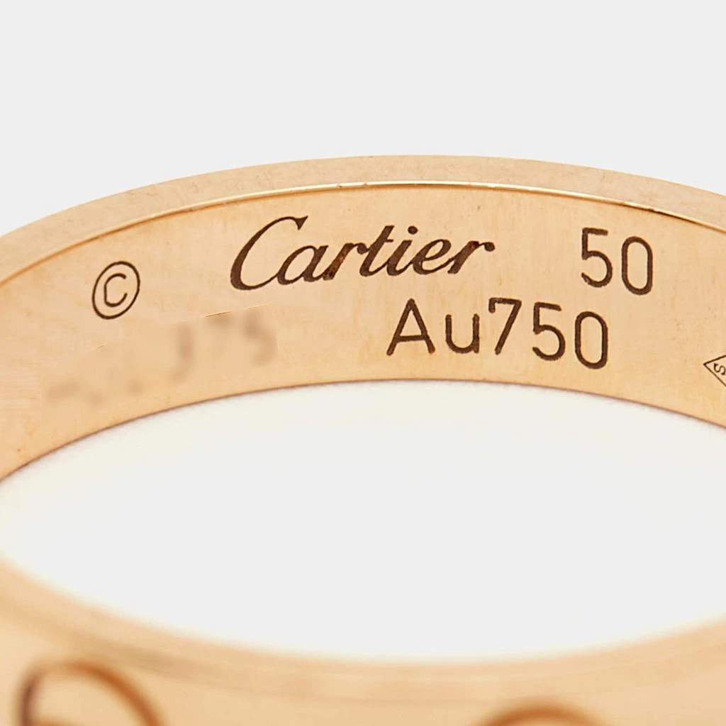 Cartier Cartier Love 18k Rose Gold Wedding Band Ring Size 50 6