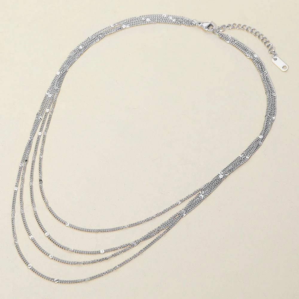 FASHNZFAB SECRET BOX_Stainless Steel Layered Chain Necklace 3